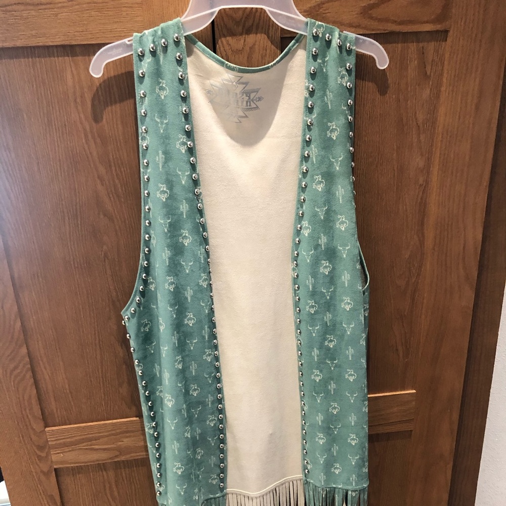 Crazy train vest duster brand new